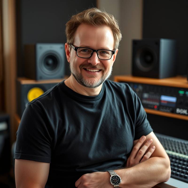 Billede af Lars Christensen, underviser i mixing og mastering på Danis Producer Skole