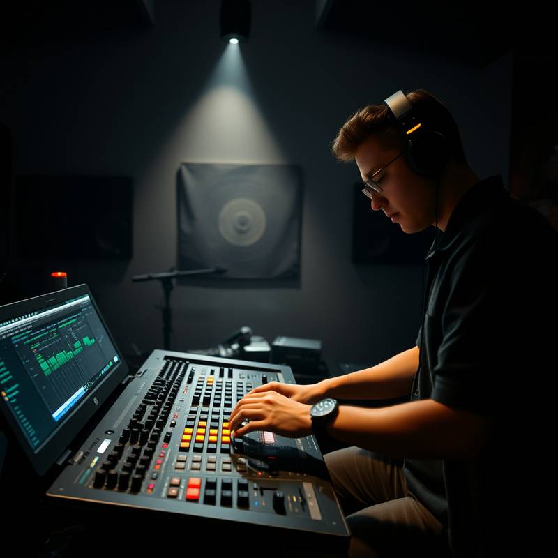 En person laver beats i Ableton Live